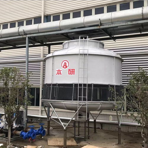 嘉兴桐乡化纤厂圆形逆流冷却塔 玻璃钢壳体防水电机